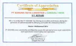Awards Certificate of Appreciation 2269 